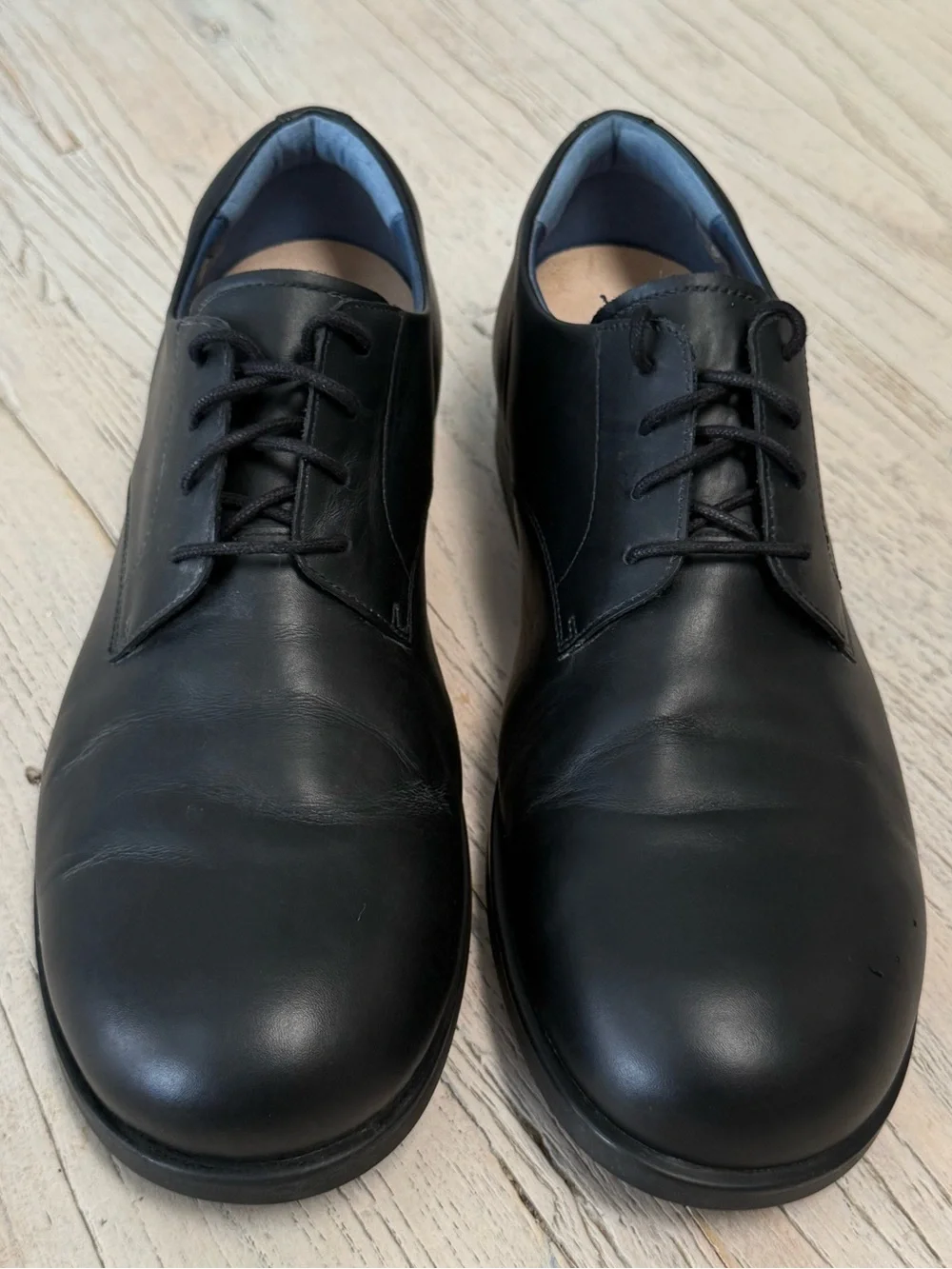 Birkenstock Kleifar Men’s Black Leather Lace Up Shoes EU 46 US 13-13.5 Like New